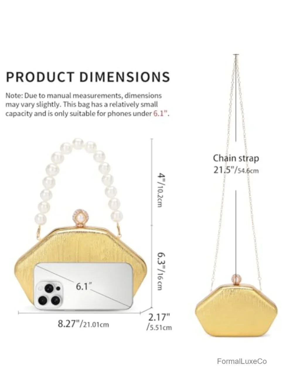 Pearl Beaded Top Handle Clutch Evening Handbag for Wedding Prom Party